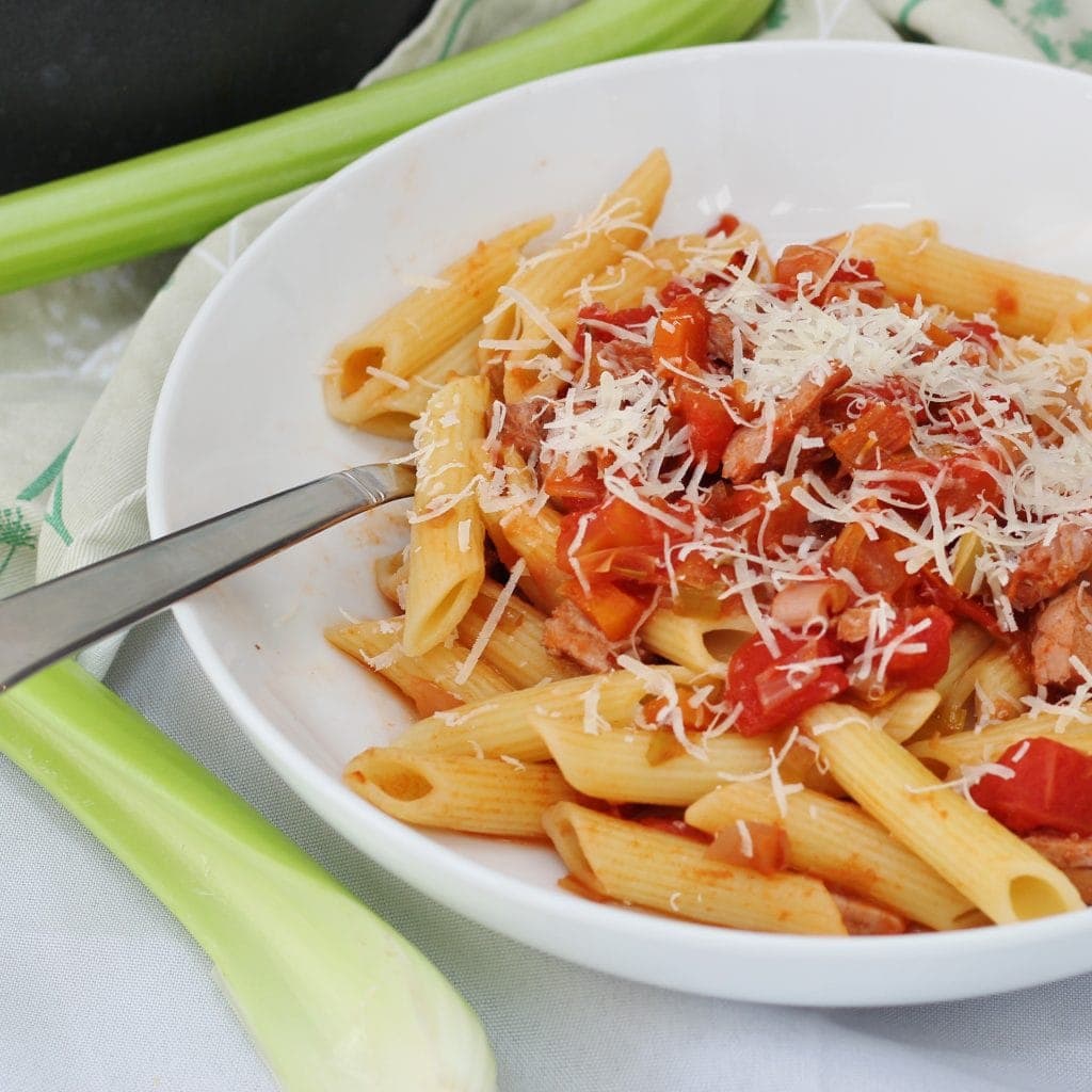 pasta with turkey ragu