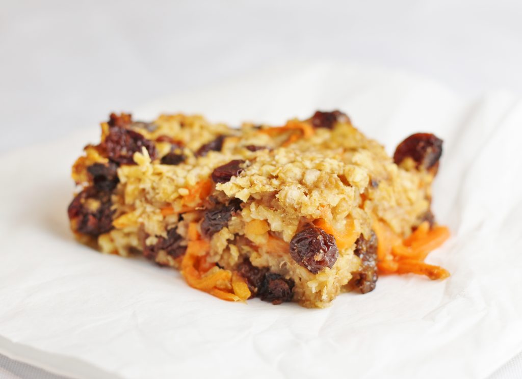 Carrot and banana breakfast bars from Spiralize Every Day