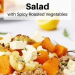 Buckwheat salad with roasted vegetables pin image