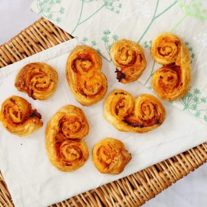 Cheesy chorizo pastries