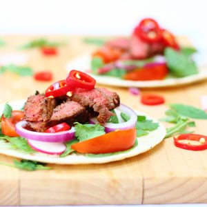 Barbacoa beef steak tacos