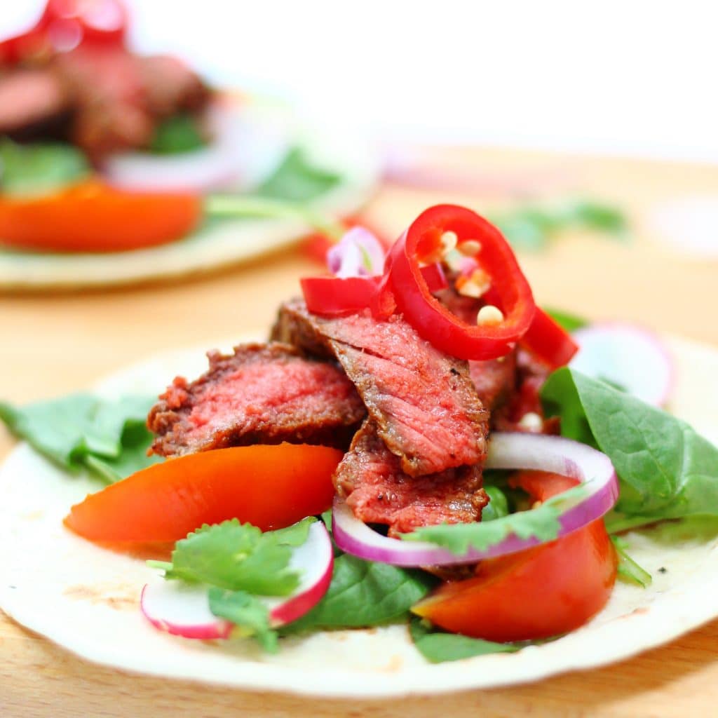 Barbacoa beef steak tacos