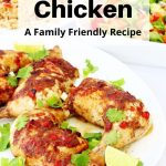 Easy jerk chicken recipe pin image