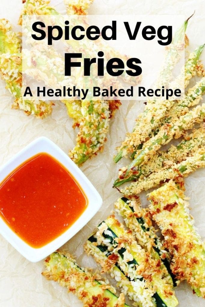 Spiced vegetable fries pin image