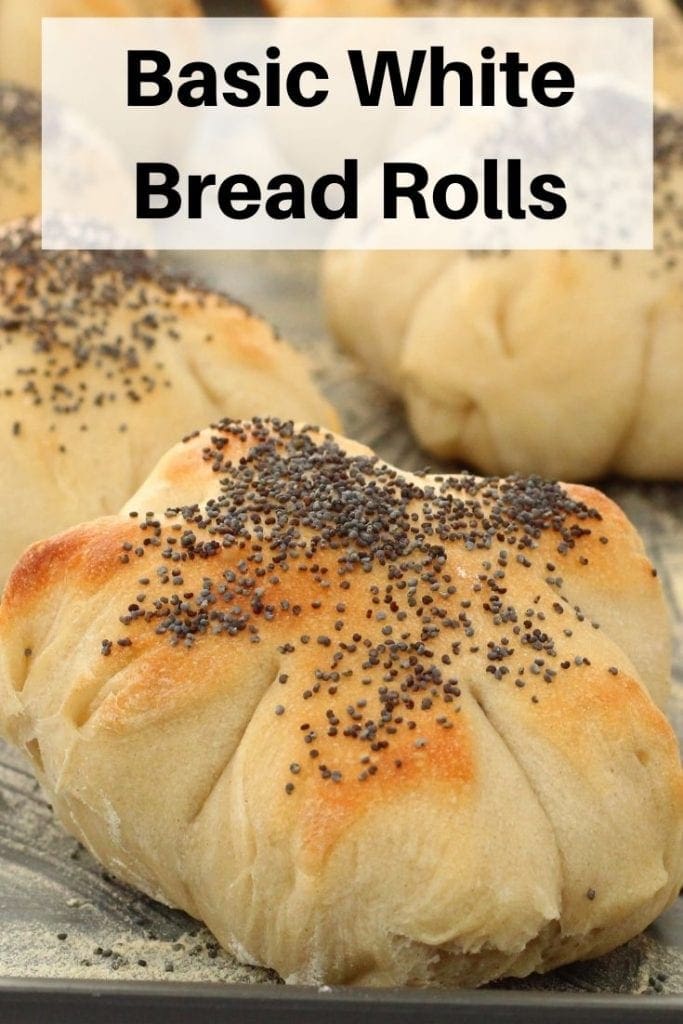 white bread rolls pin image