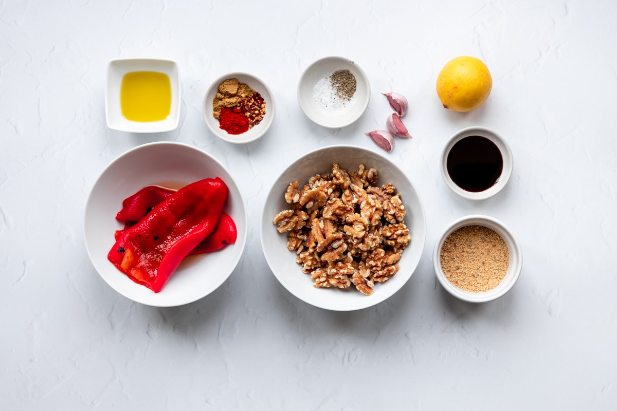 Ingredients for Muhammara