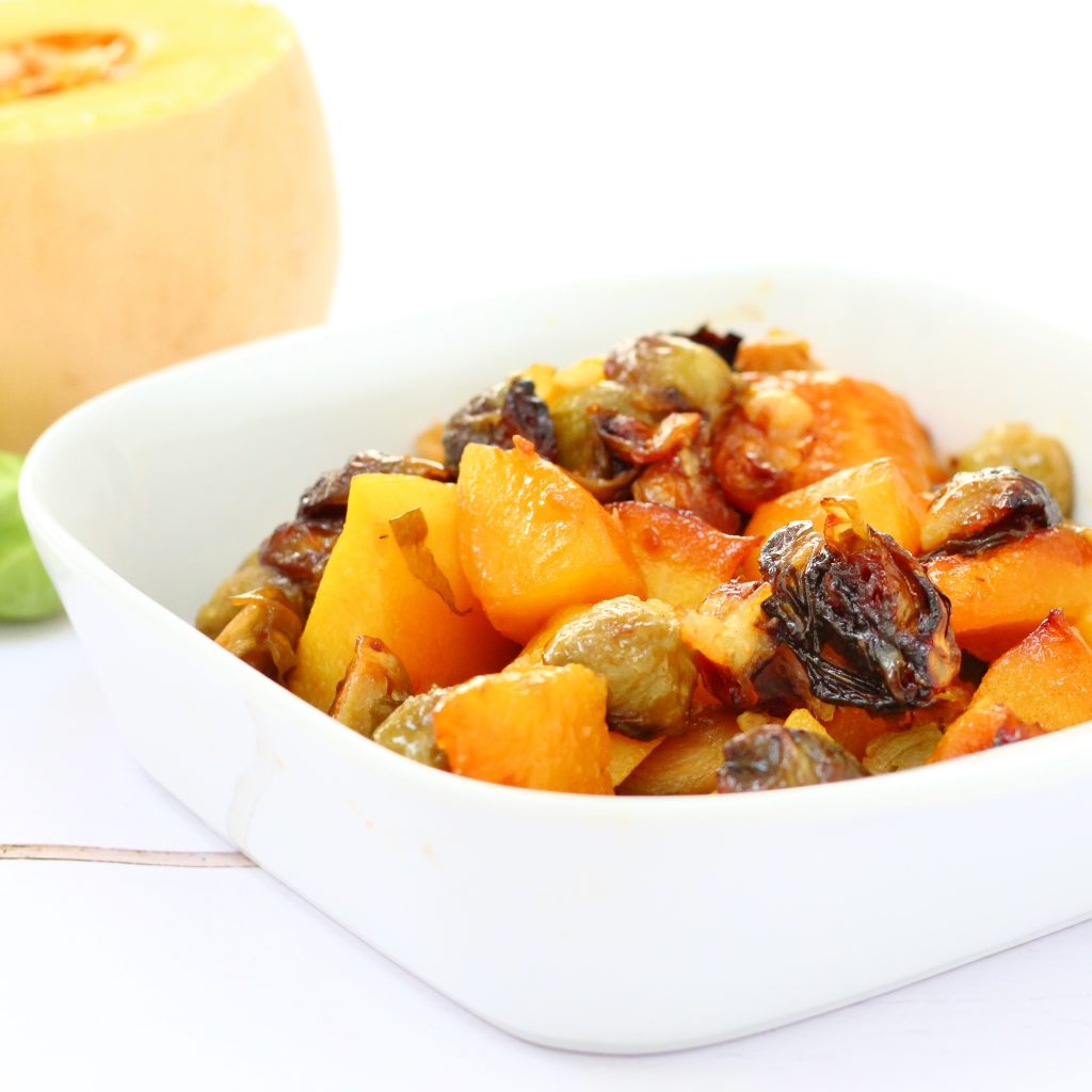 Brussel sprouts and butternut squash
