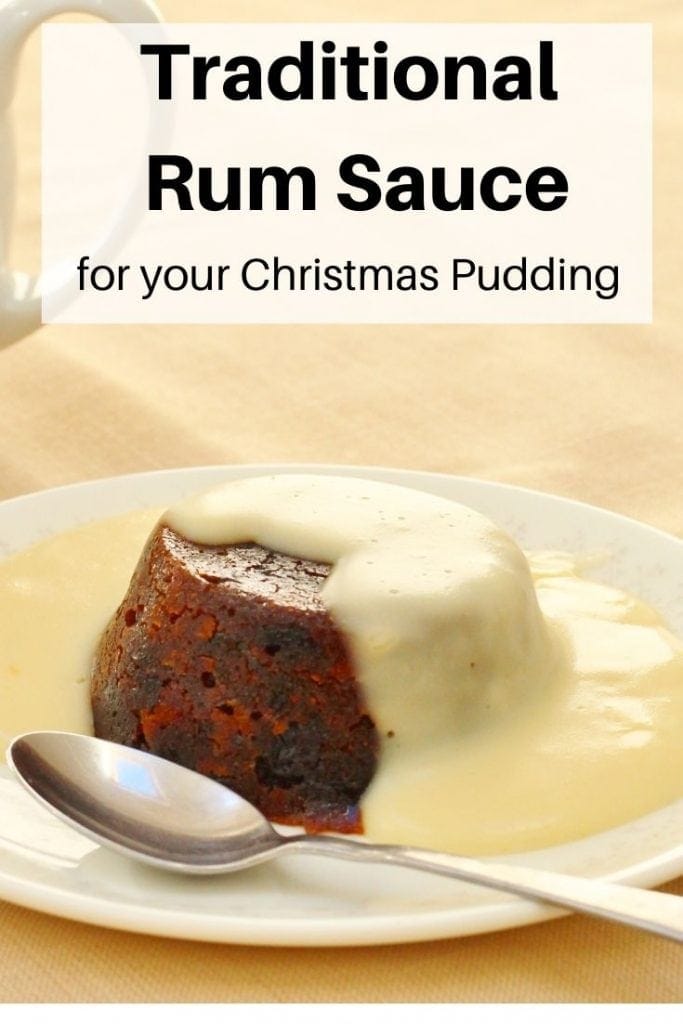 Traditional rum sauce pin image
