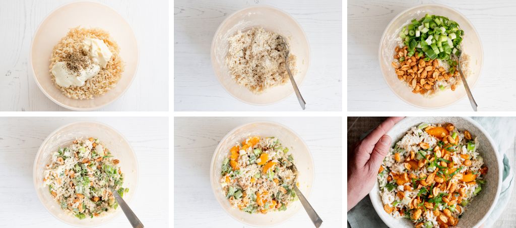 how to make mandarin orange rice salad