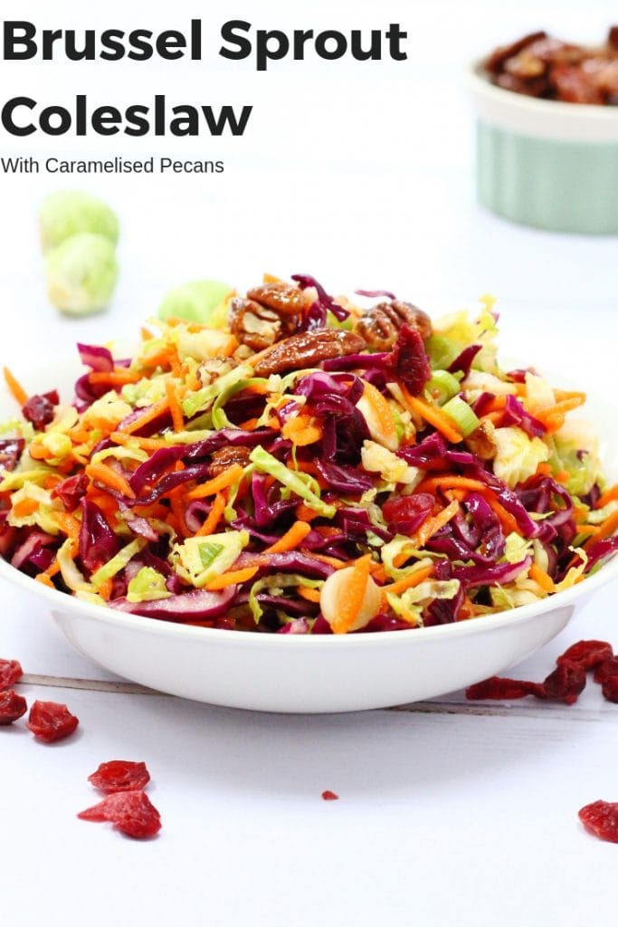 Brussel sprout coleslaw pin image
