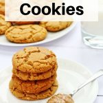Peanut butter cookies pin image
