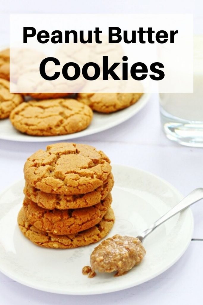 Peanut butter cookies pin image