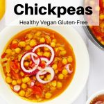 Sour chickpeas pin image