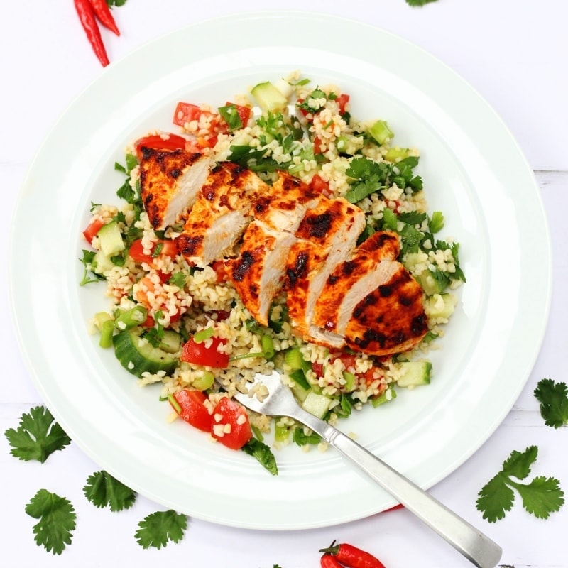 Harissa chicken salad