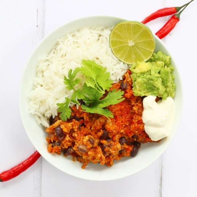 Chilli con carne with hidden vegetables