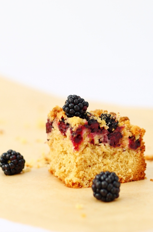 Blackberry and Coconut Tray Bake