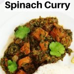 lamb spinach curry pin image