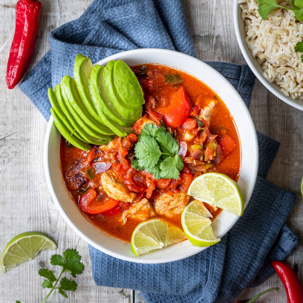 Mexcian Chicken Stew in a bowl