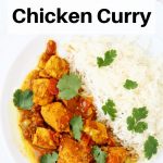 red Goan Chicken curry pin image