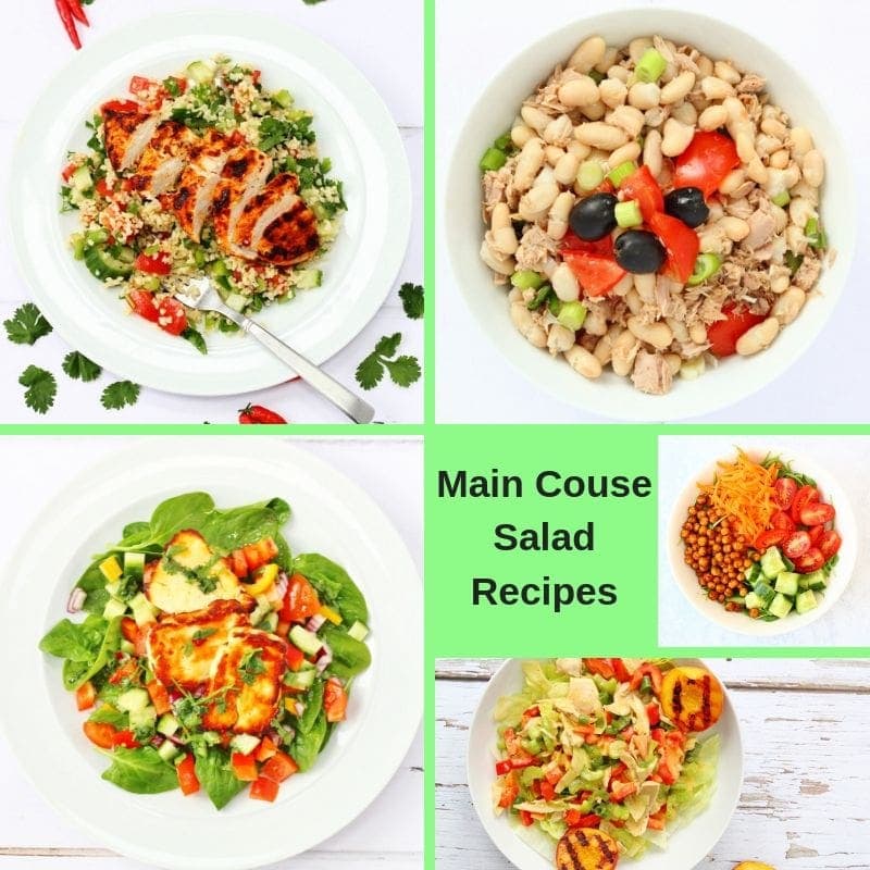 Recipe collection of main course salad recipes