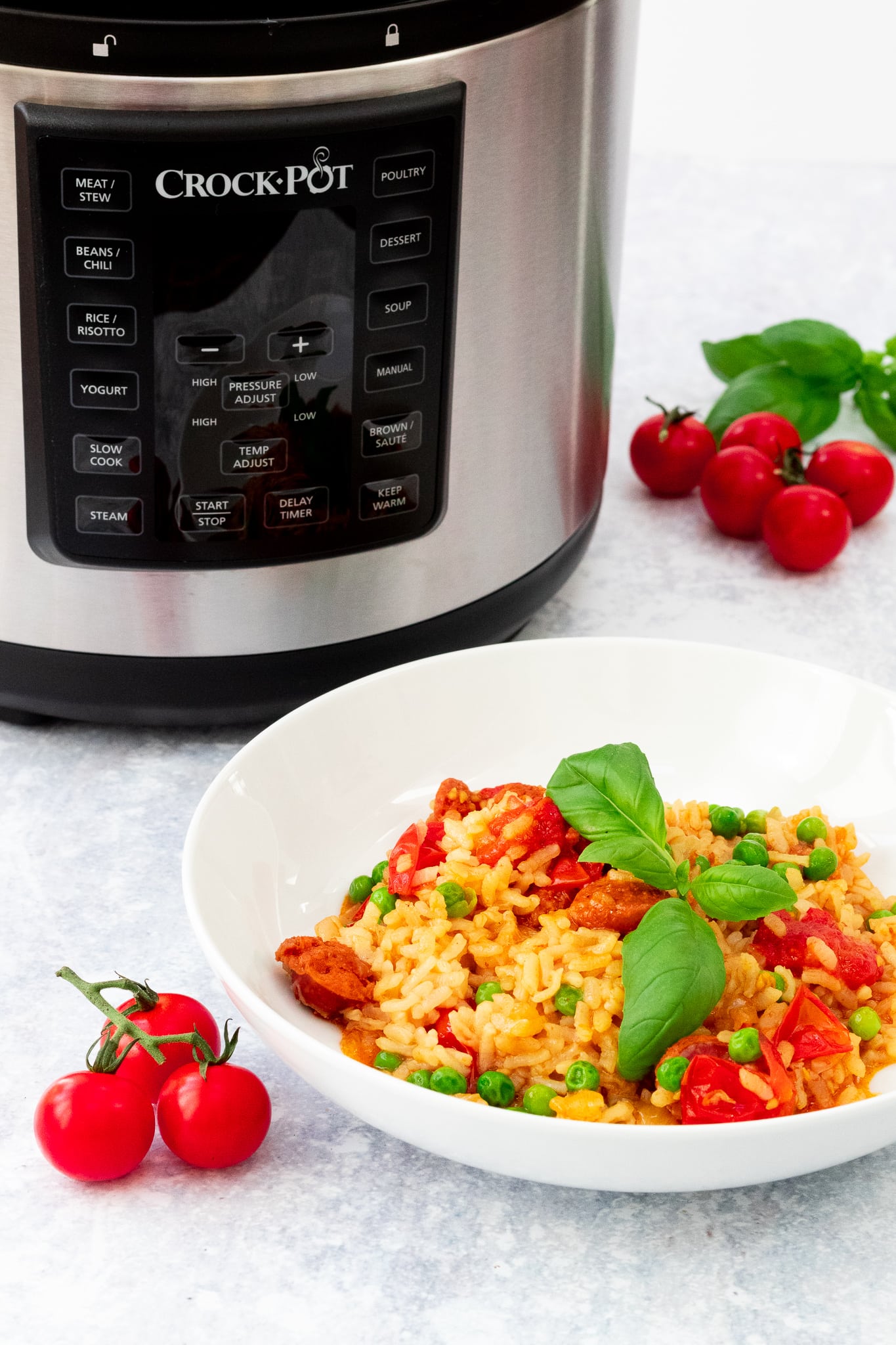 Crock Pot® Express Multi-Cooker with Chorizo risotto