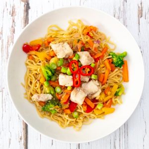 Alaskan pollock stir fry noodles recipe