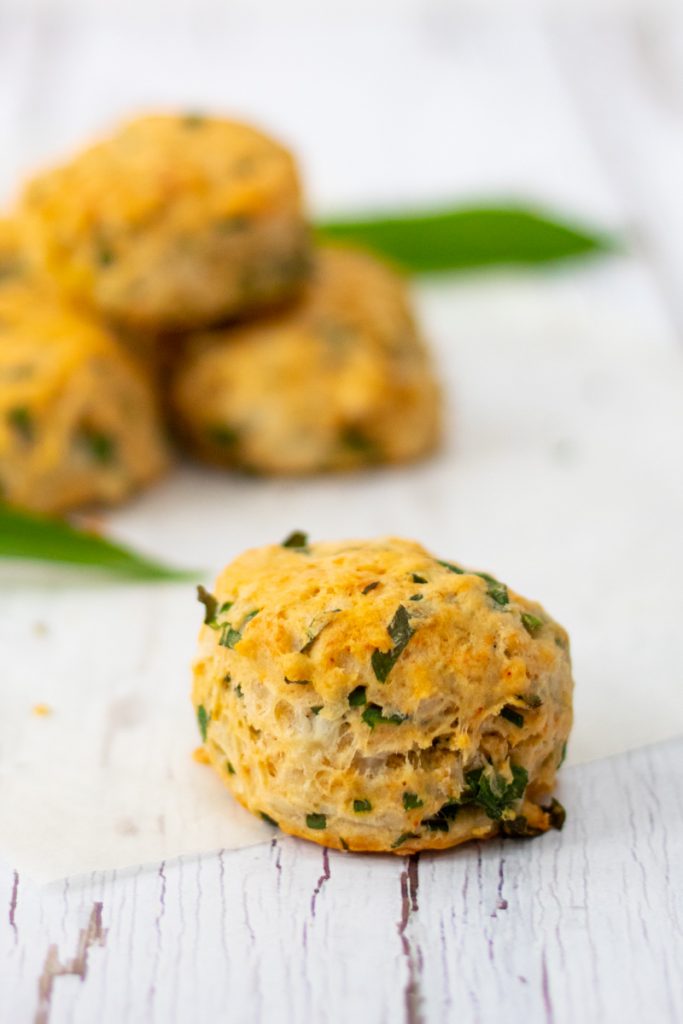 Wild garlic scones 