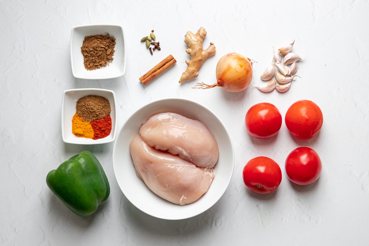 Ingredients for North Indian Chicken curry