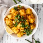 bowl of Bombay potatoes
