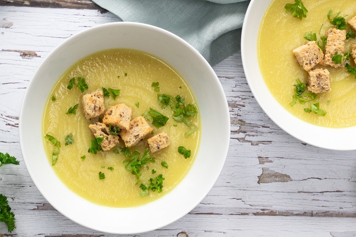 Spiced Celeriac Soup (Vegan) Searching for Spice