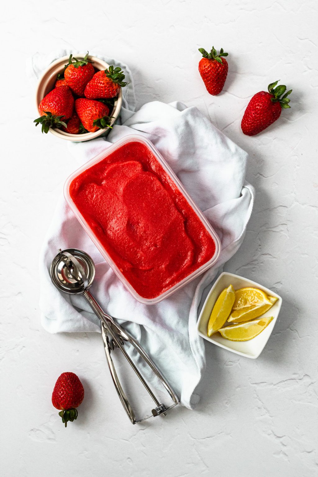Easy Ice Cream Maker Strawberry Sorbet Searching for Spice
