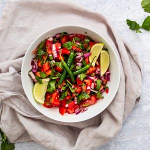 bowl of pico de gallo