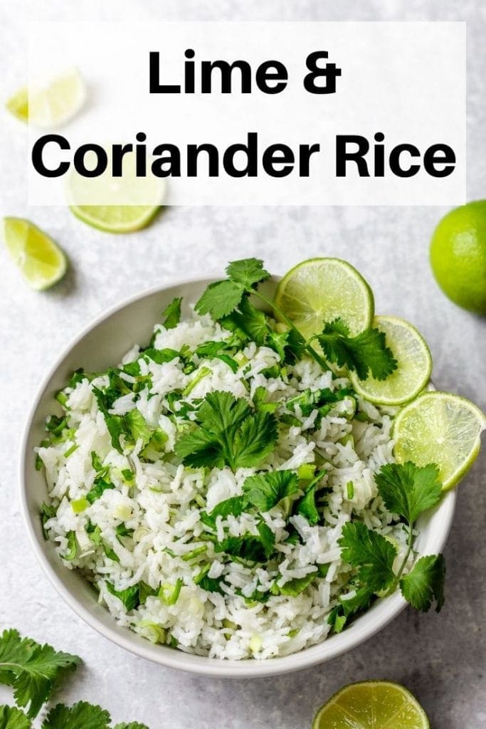 Lime and coriander rice pin image