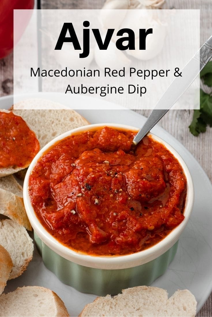 Ajvar - Macedonian Red Pepper and Aubergine Dip - Searching for Spice