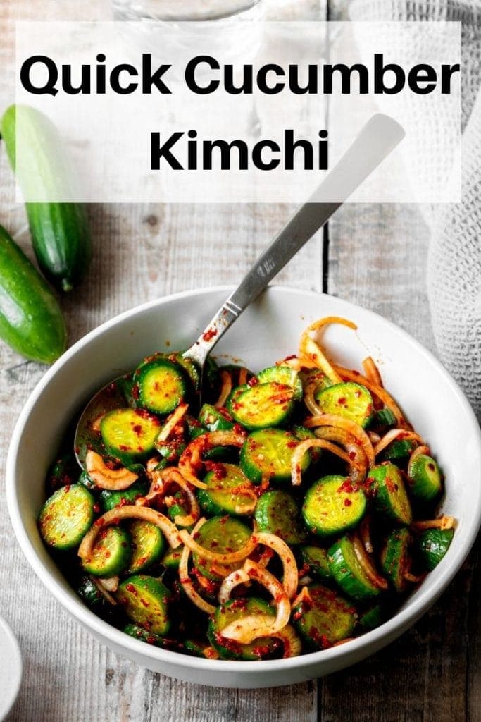 quick cucumber kimchi pin image