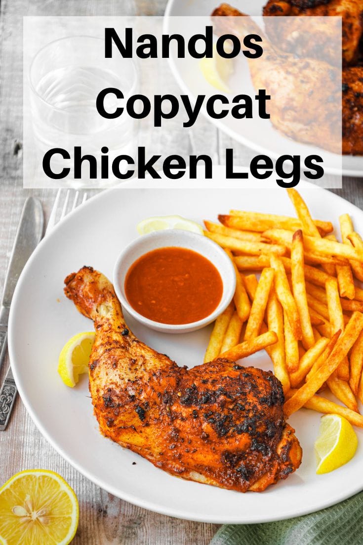 Nandos copycat chicken legs pin image