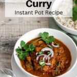 Instant Pot Lamb bhuna curry pin image