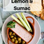 Feta dip with lemon and sumac pin image