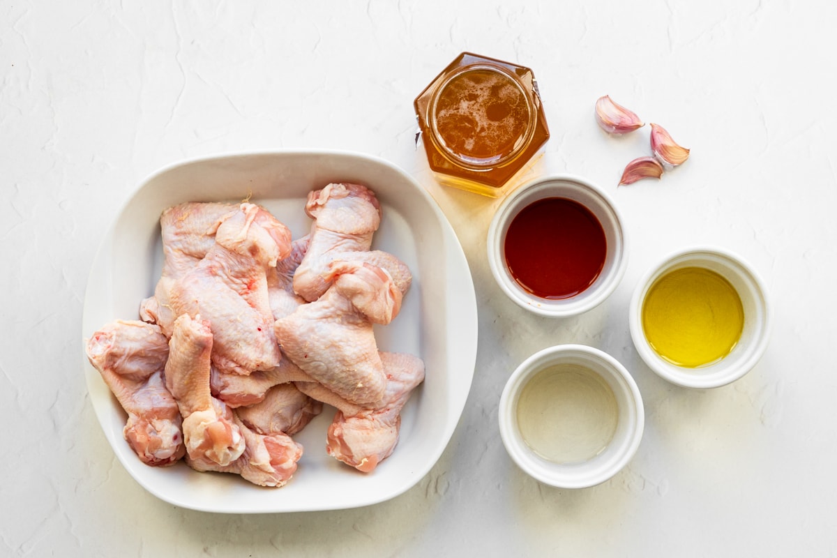 Ingredients for air fryer honey chicken wings