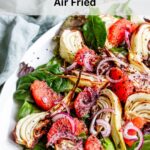 air fried fennel grapefruit salad pin image