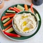 bowl of pickle houmous